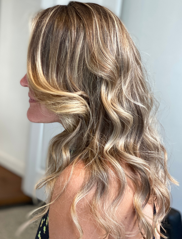 Blonde highlights — full head